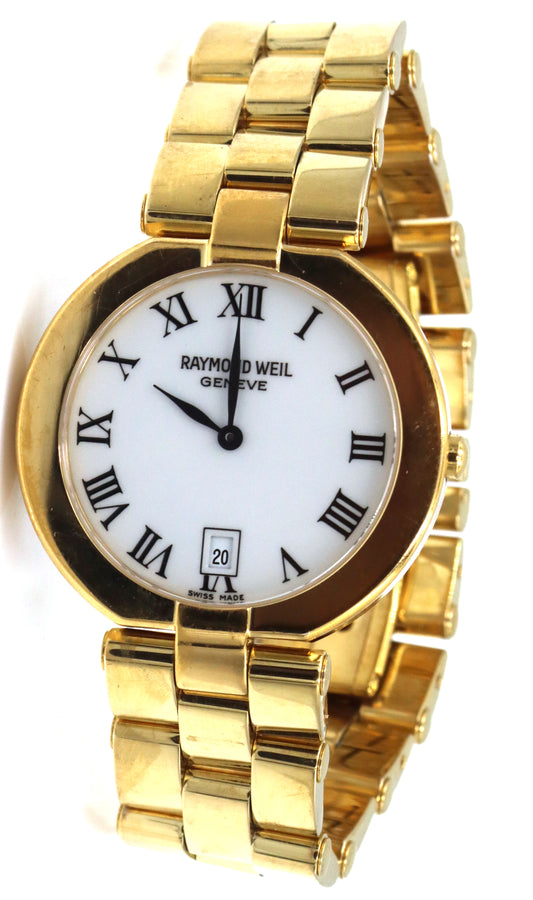 Raymond Weil gold tone Roman numeral watch
