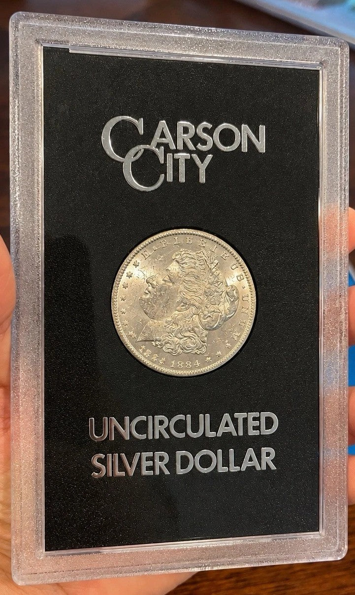 1884-CC Morgan Silver Dollar Carson City GSA Uncirculated Original Government Packaging