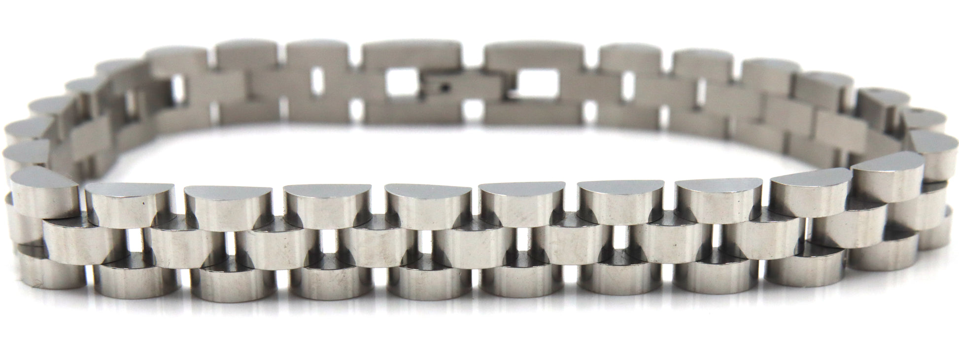Stainless steel watch link bracelet