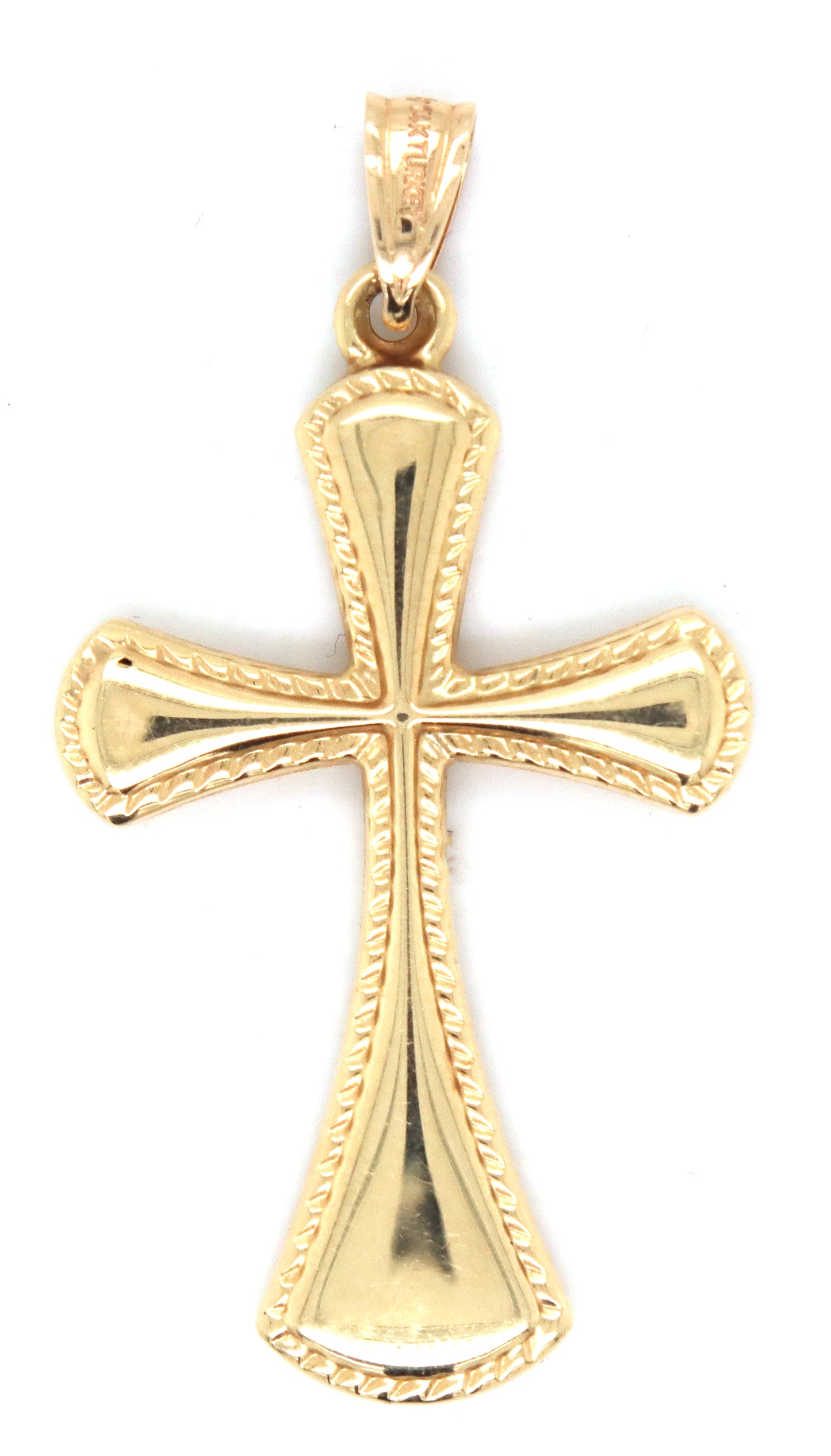 14kt Yellow gold cross pendant