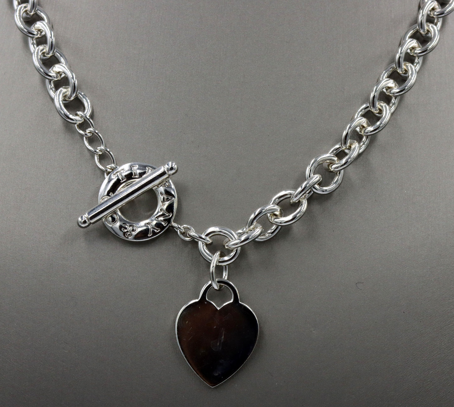 Tiffany & Co heart taggle necklace
