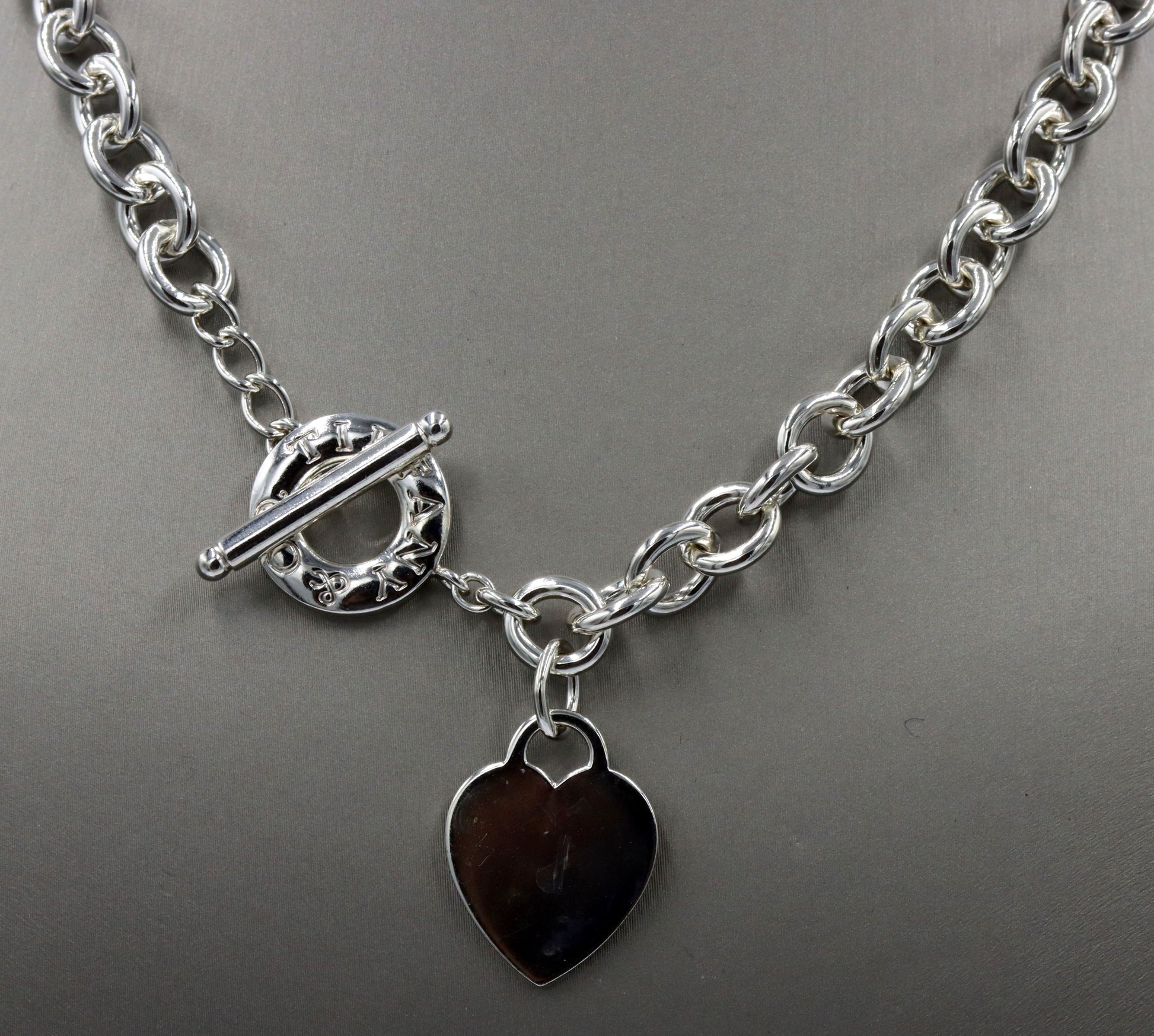 Tiffany & Co heart taggle necklace