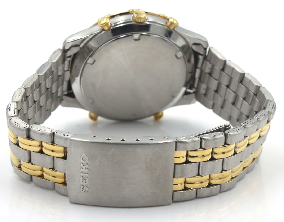 Vintage Seiko chronograph word timer watch