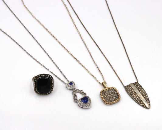 Group lot of Vintage 925 sterling silver mixed jewelry