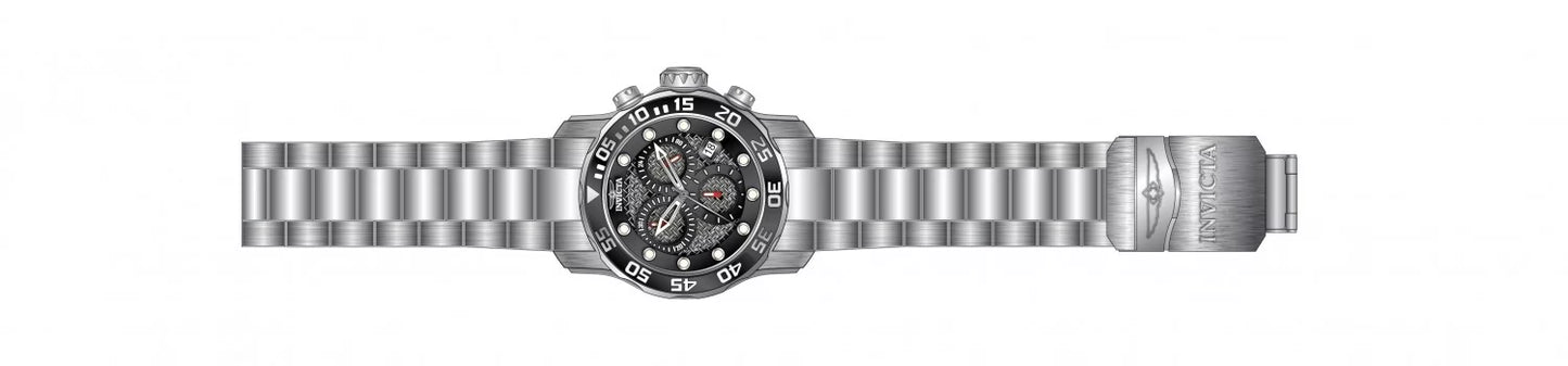 Invicta Men's Pro Diver Quartz 3 Hand Black, Silver Dial Watch
