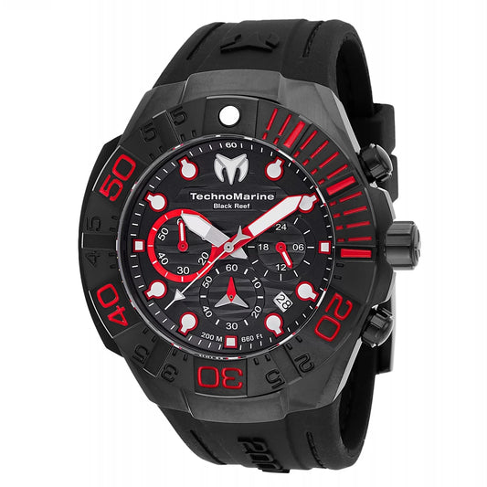 Technomarine Men's Reef Quartz Chronograph Black Dial Watch