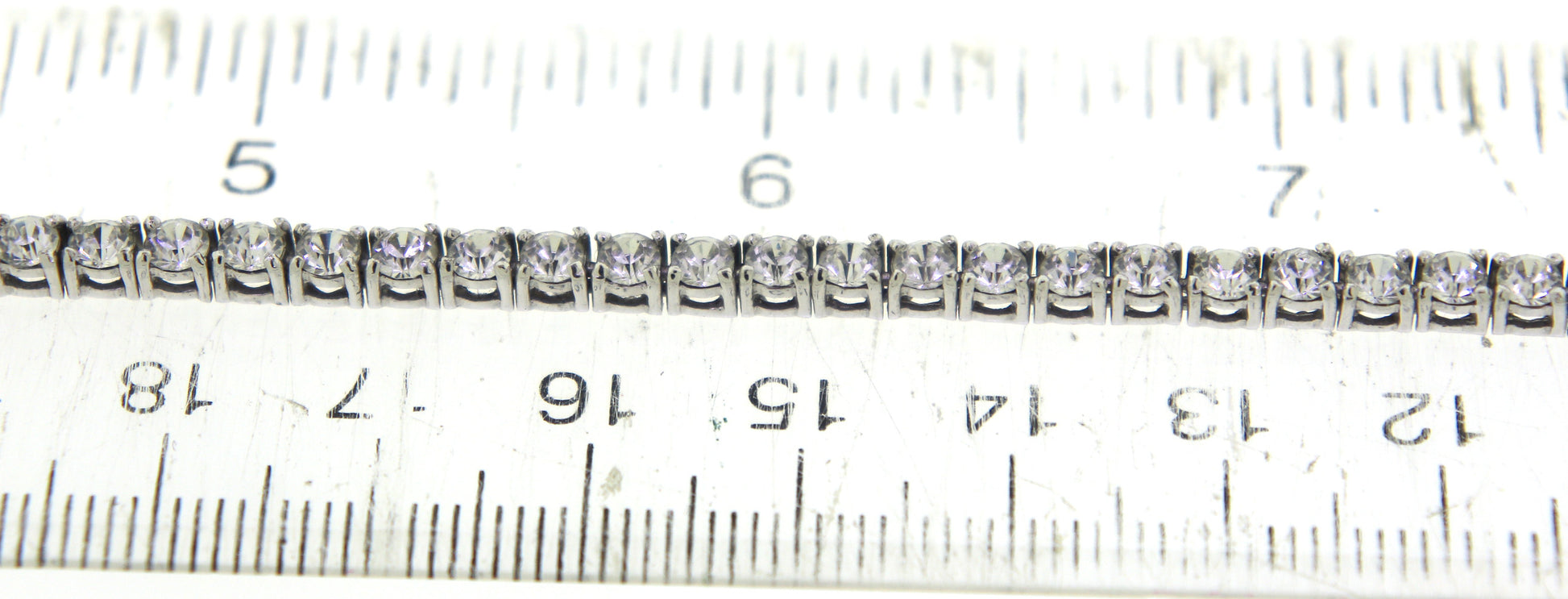 925 Sterling Silver Cubic Zirconia Tennis Bracelet