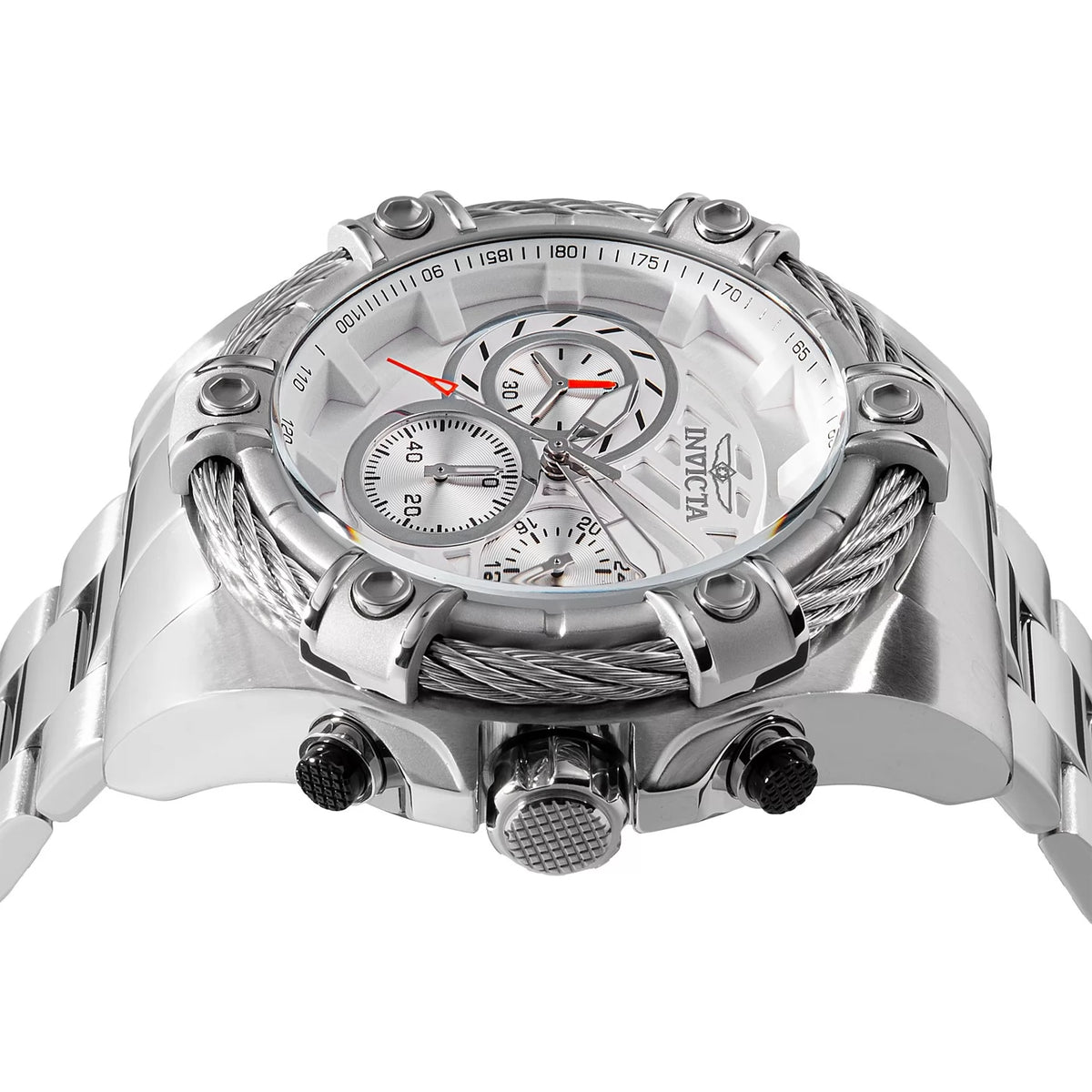 Invicta Men's Bolt Quartz Chronograph Silver Dial Watch