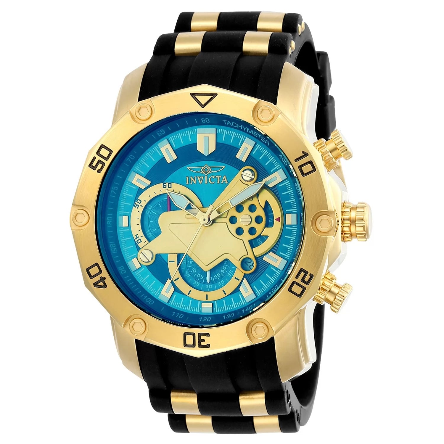 Invicta Men's Pro Diver Quartz Multifunction Blue Dial Watch