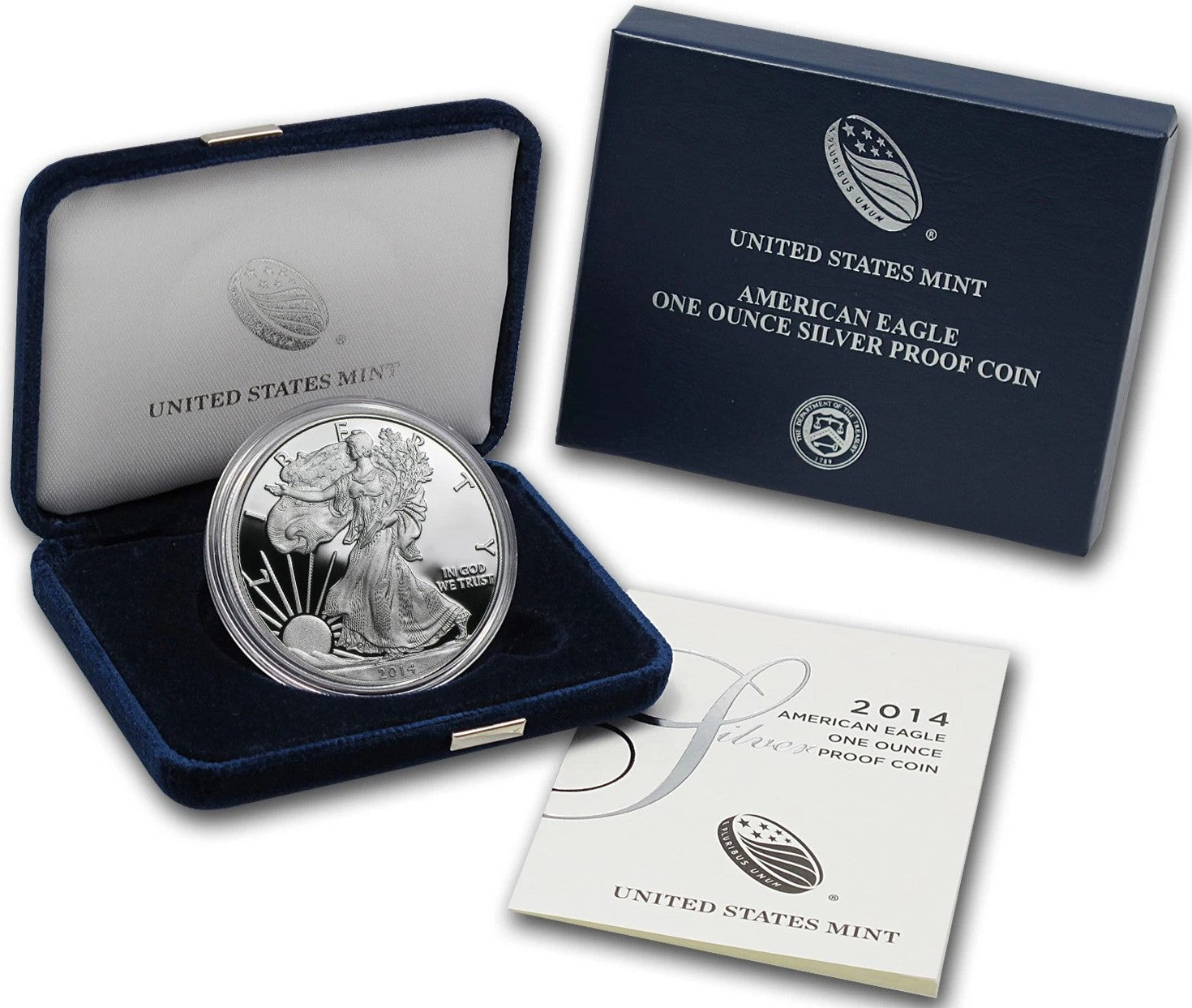 2014-W United States Mint American Eagle One Ounce Silver Proof Coin
