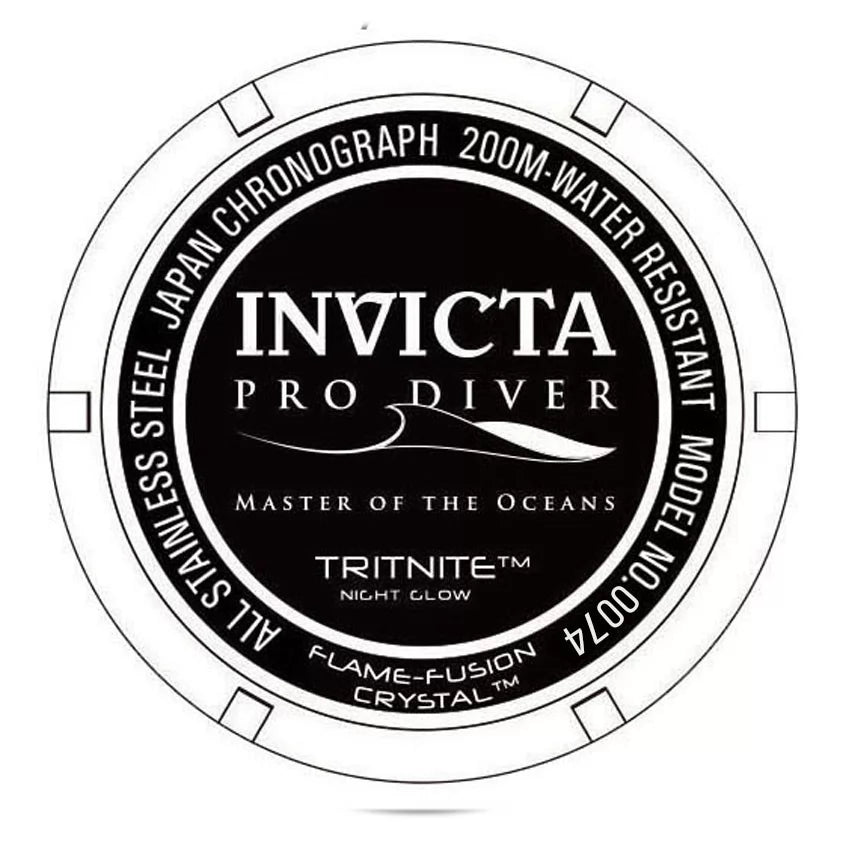 Invicta Men's Pro Diver  Quartz Chronograph Gold Dial Watch