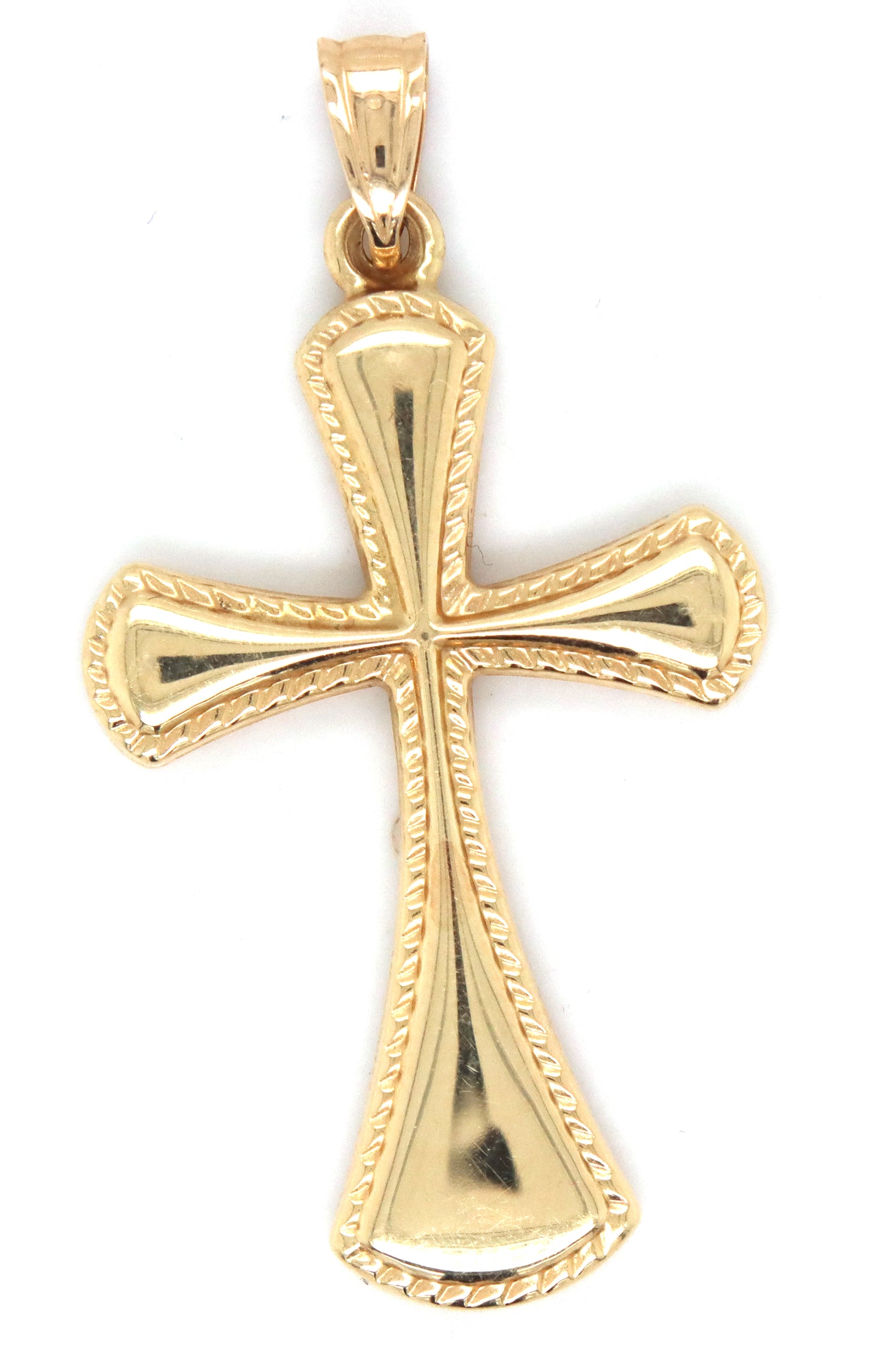 14kt Yellow gold cross pendant