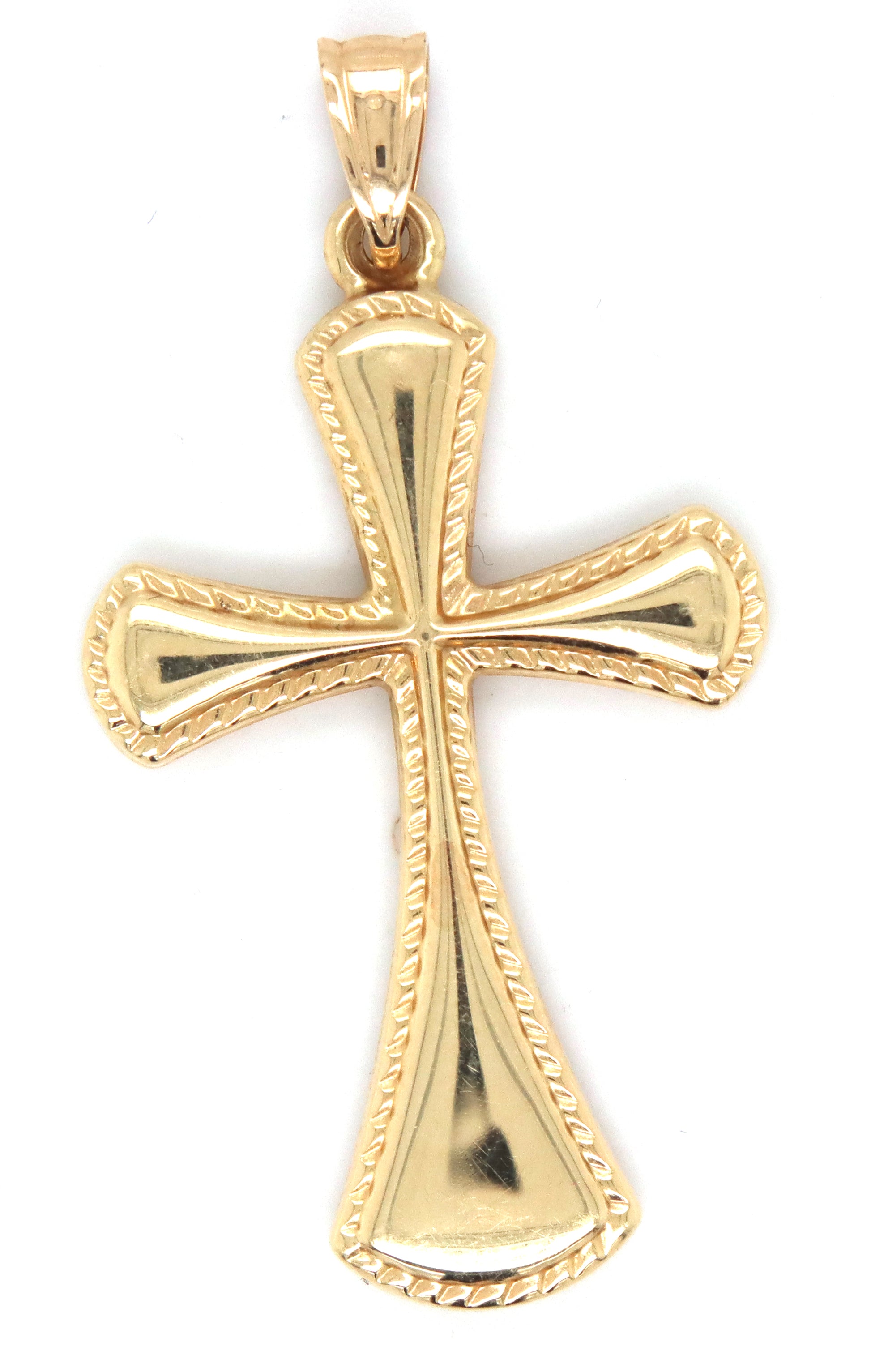 14kt Yellow gold cross pendant