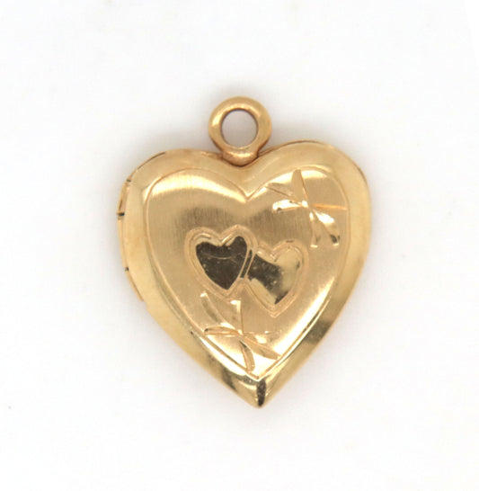14kt Yellow gold locket pendant