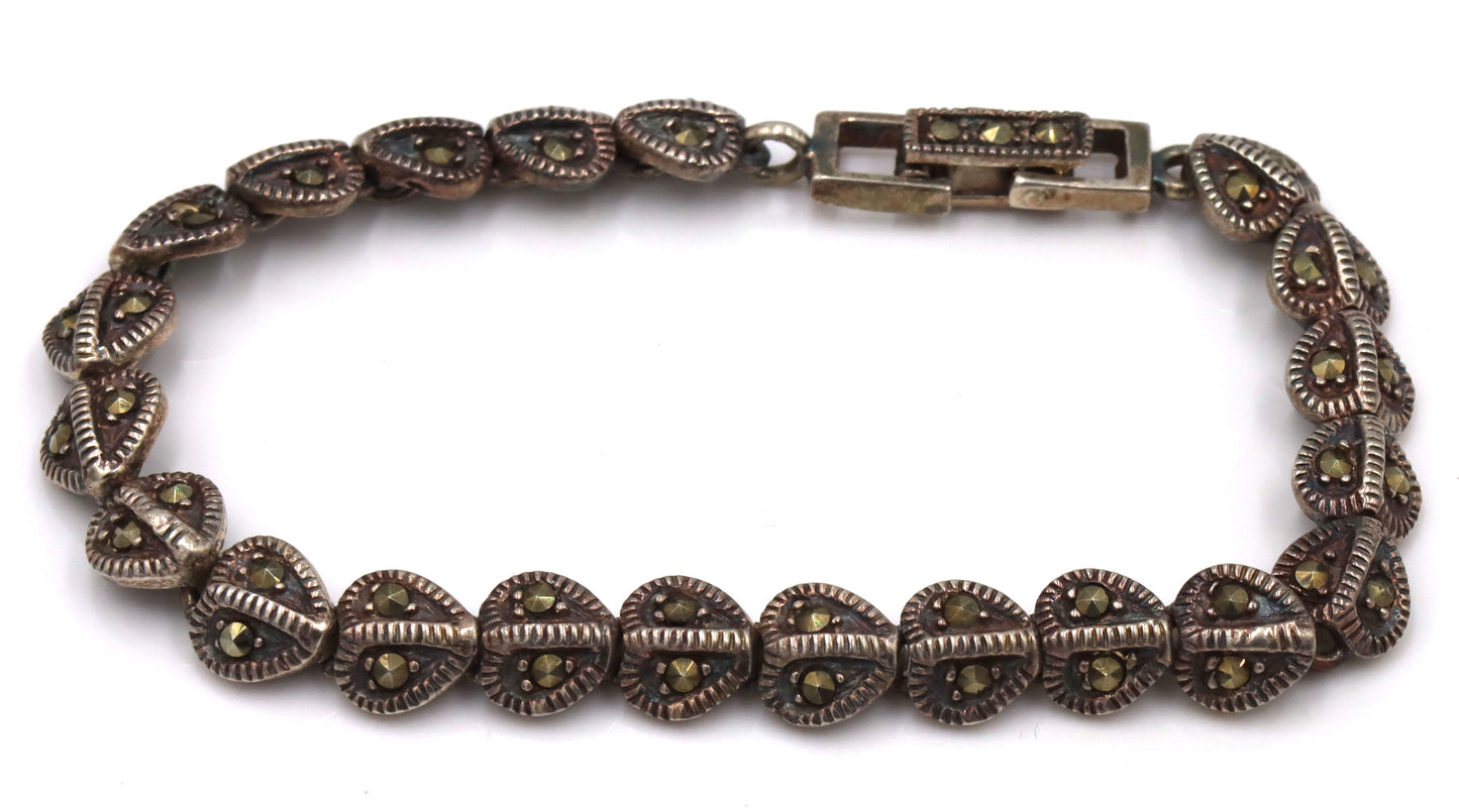 Group lot of 4 vintage 925 sterling silver bracelets