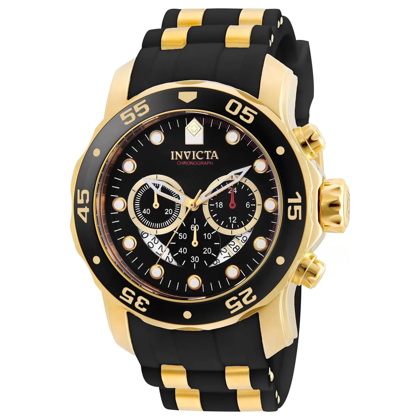 Invicta Men's Pro Diver Quartz Multifunction Black Dial Watch