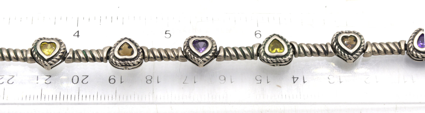 Group lot of 7 Vintage 925 sterling silver bracelets