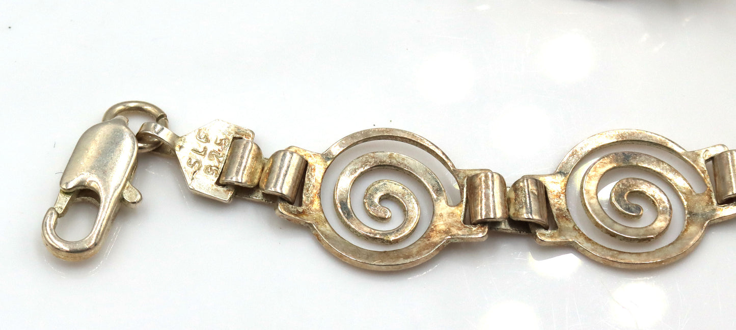 Group lot of Vintage 925 sterling silver bracelets