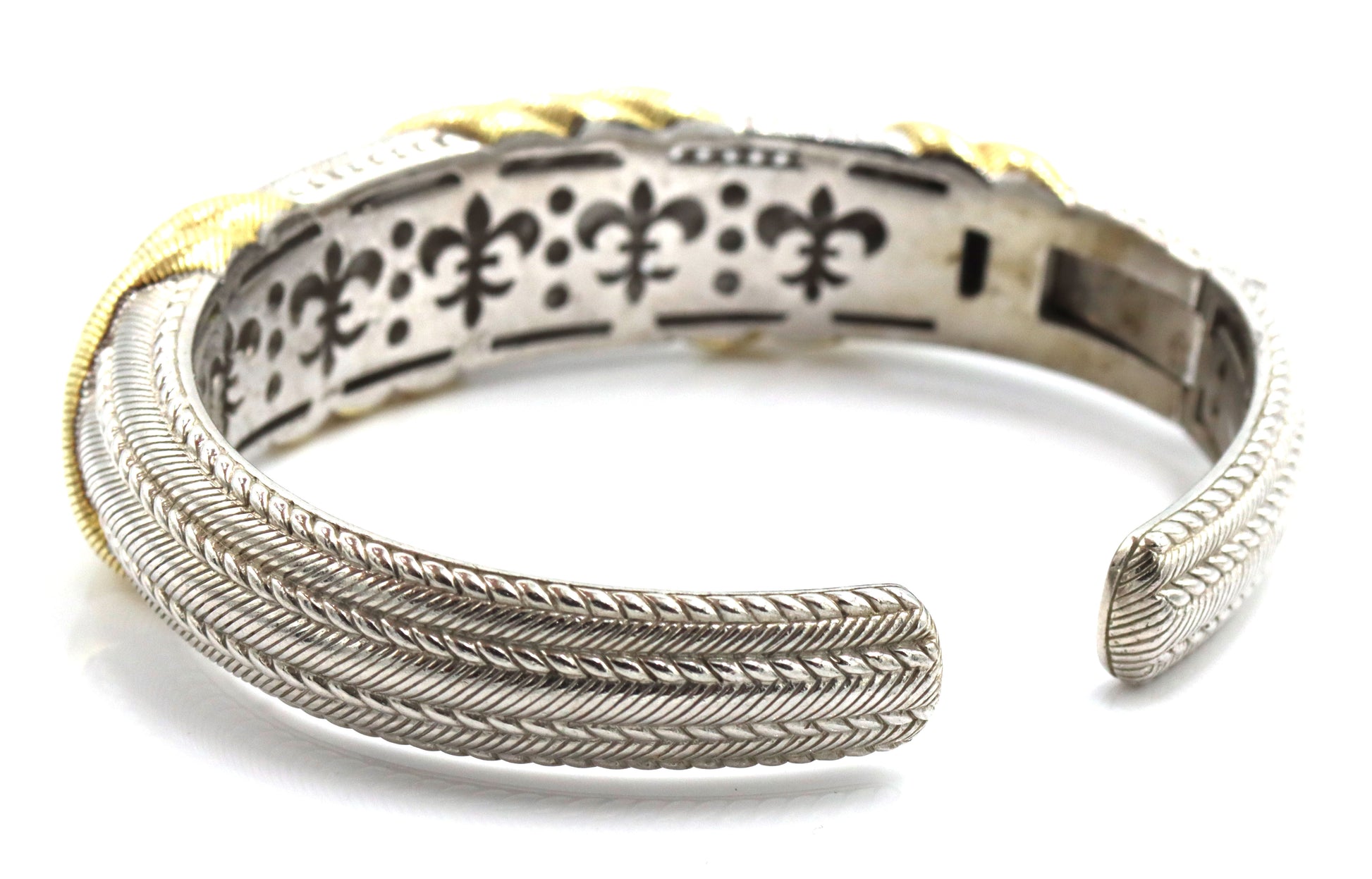 Judith Ripka cuff bangle in 925 sterling silver