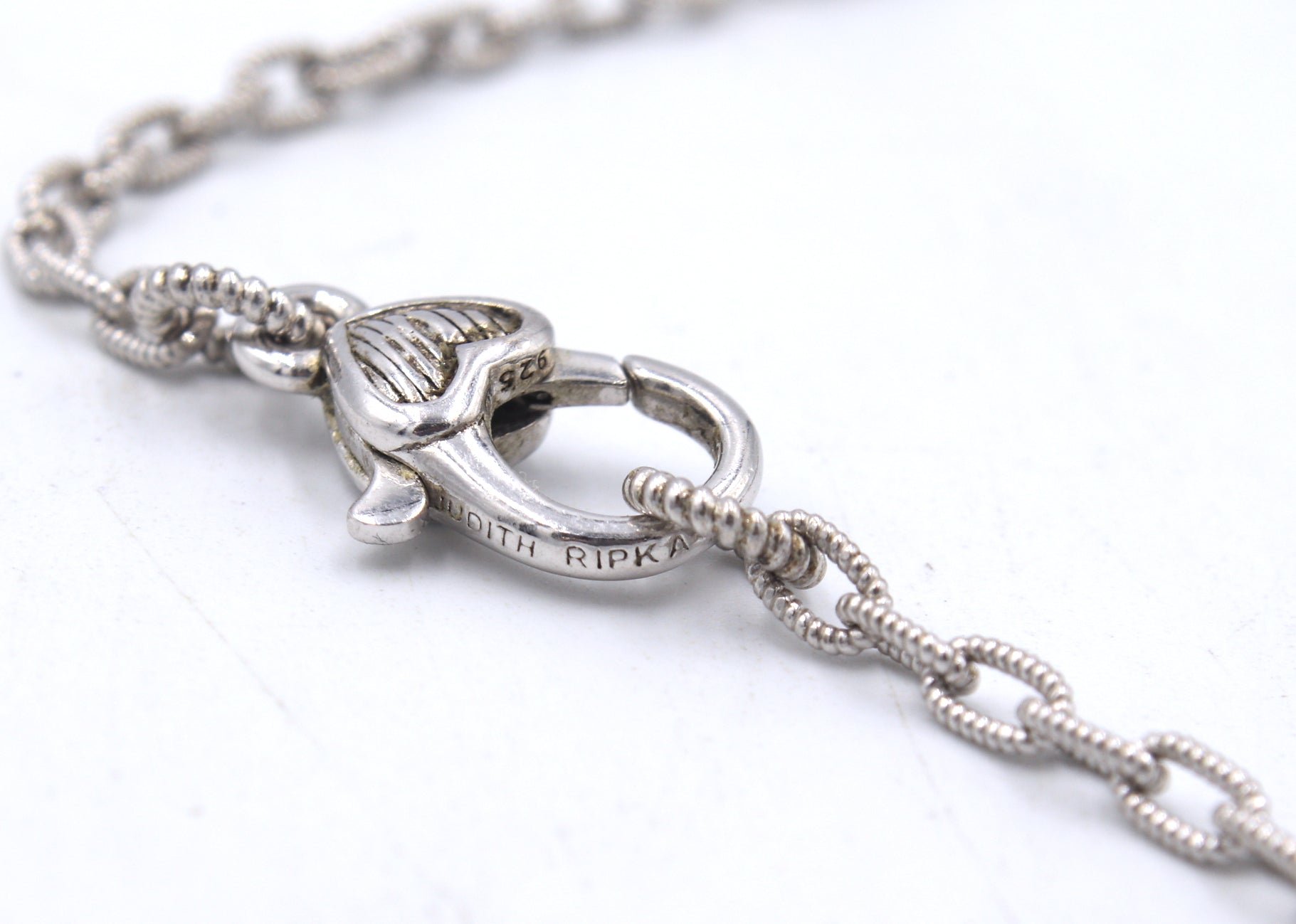 925 Sterling silver Judith Ripka Cubic zirconia necklace