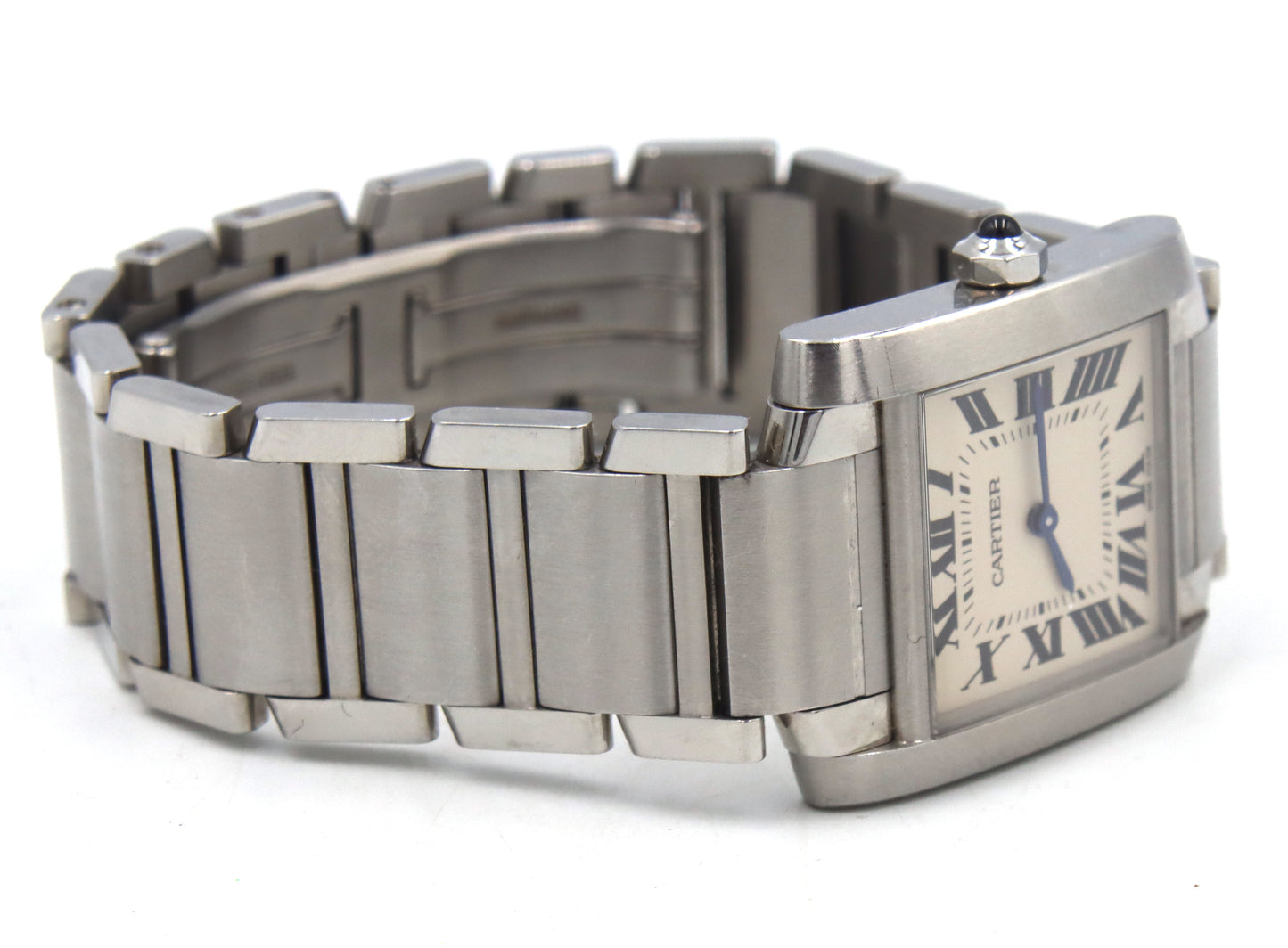 Cartier Tank Fan aise SM stainless steel ladies watch