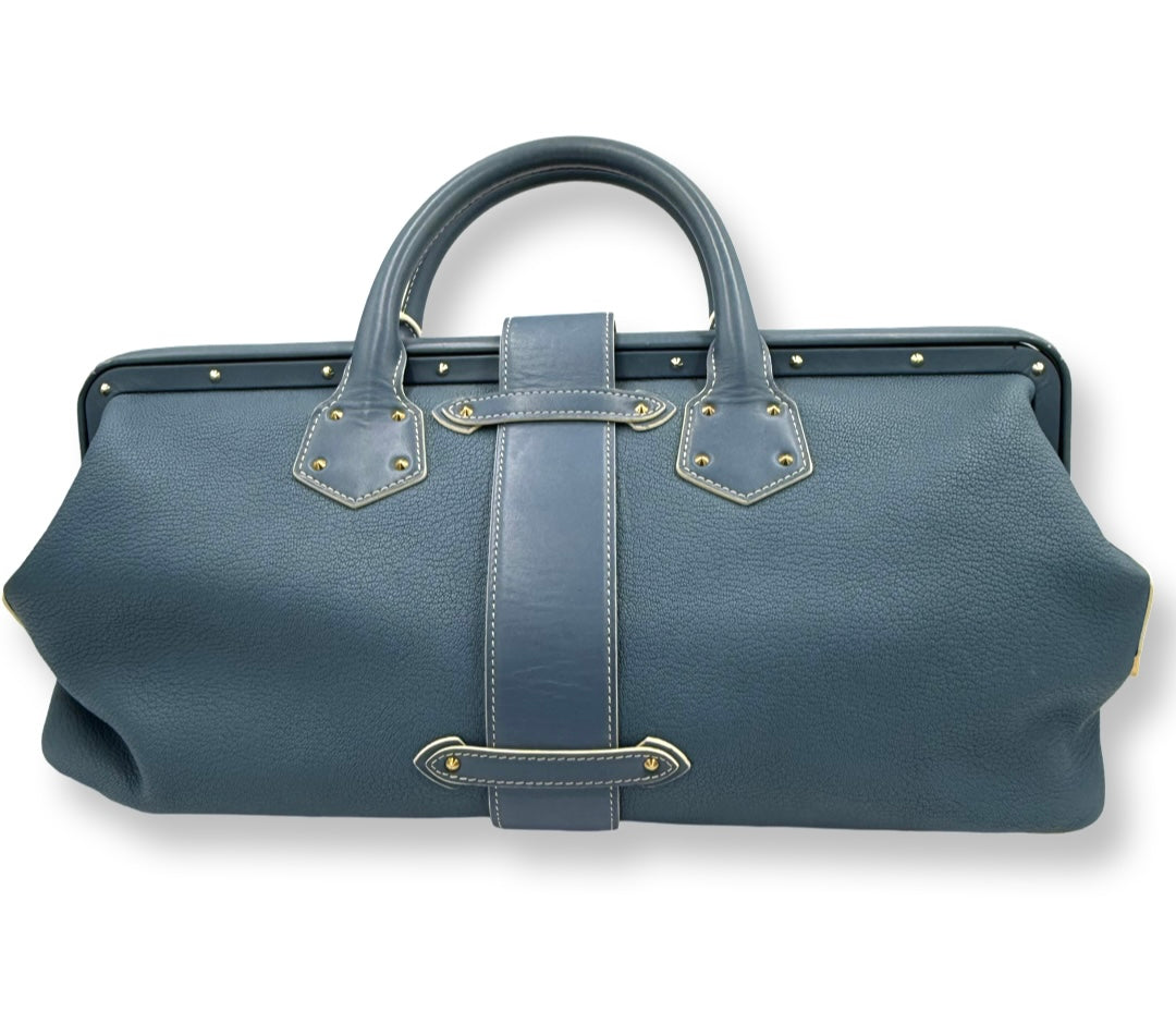 Louis Vuitton Blue Suhali Leather L'Ingenieux GM Bag