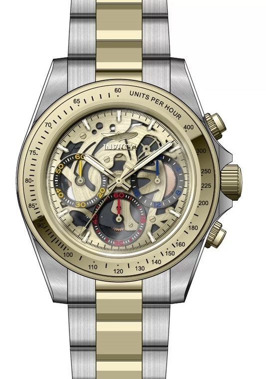 Invicta Men's Speedway Quartz VD54 Gold Dial Watch