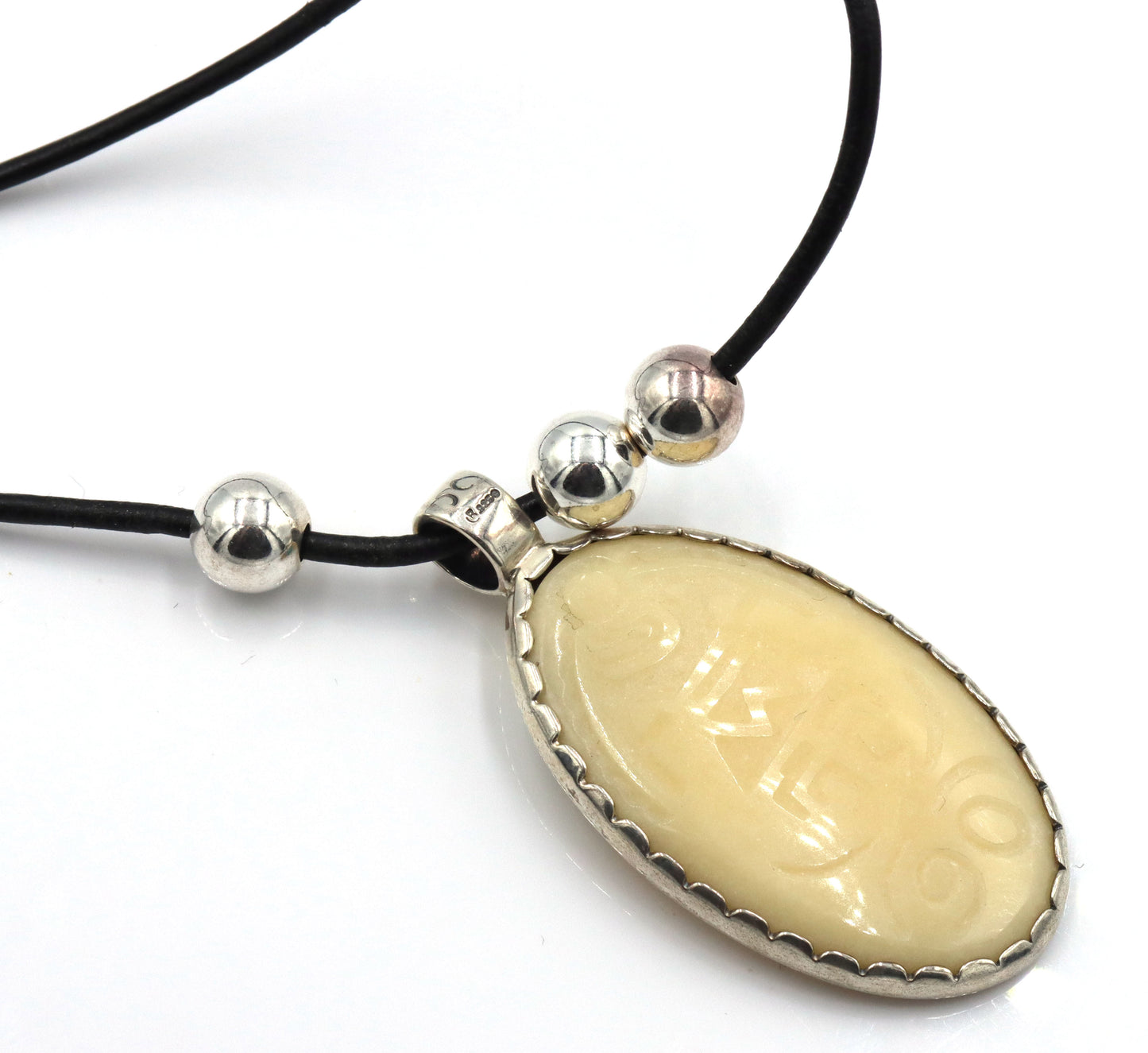 925 Sterling Silver Cippy Crazyhorse Eagle Dancer Design Jasper Necklace