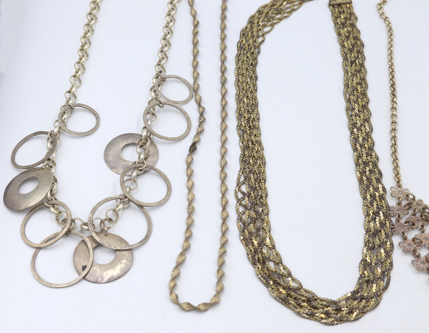 Group lot of Vintage 925 sterling silver necklaces