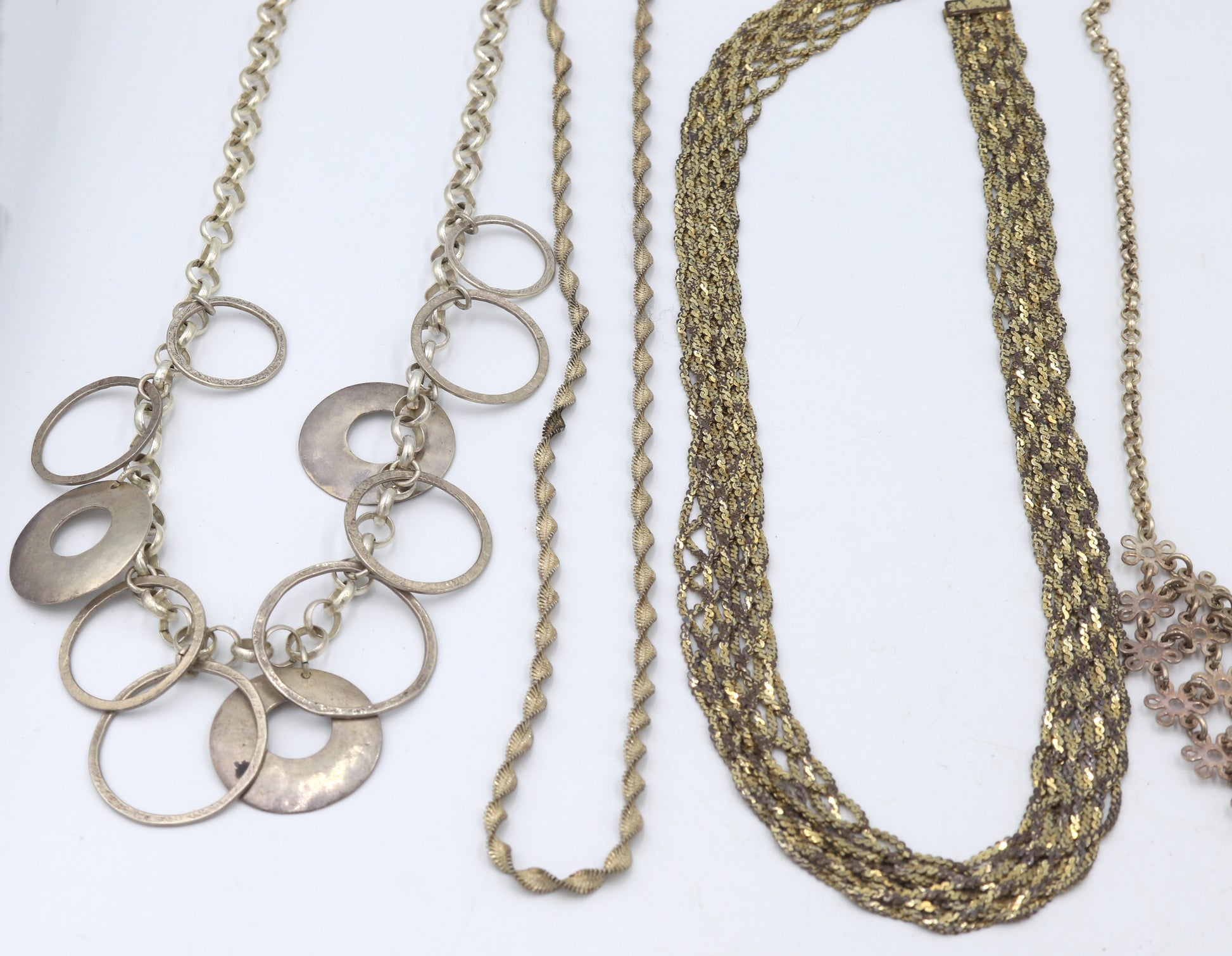 Group lot of Vintage 925 sterling silver necklaces