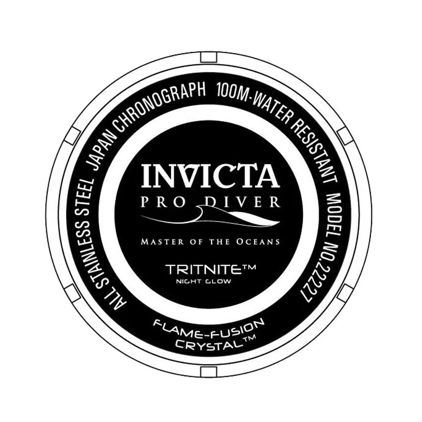 Invicta Men's Pro Diver Quartz Chronograph Gold Dial Watch