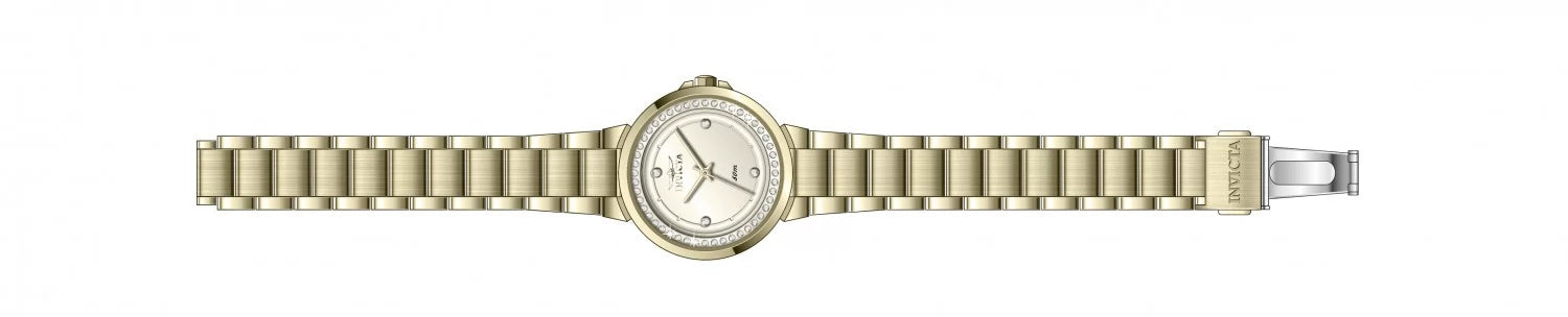 InvictaWomen's Angel Quartz PC21S Gold Dial Watch