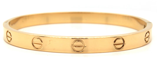 Gold plated bangle bracelet