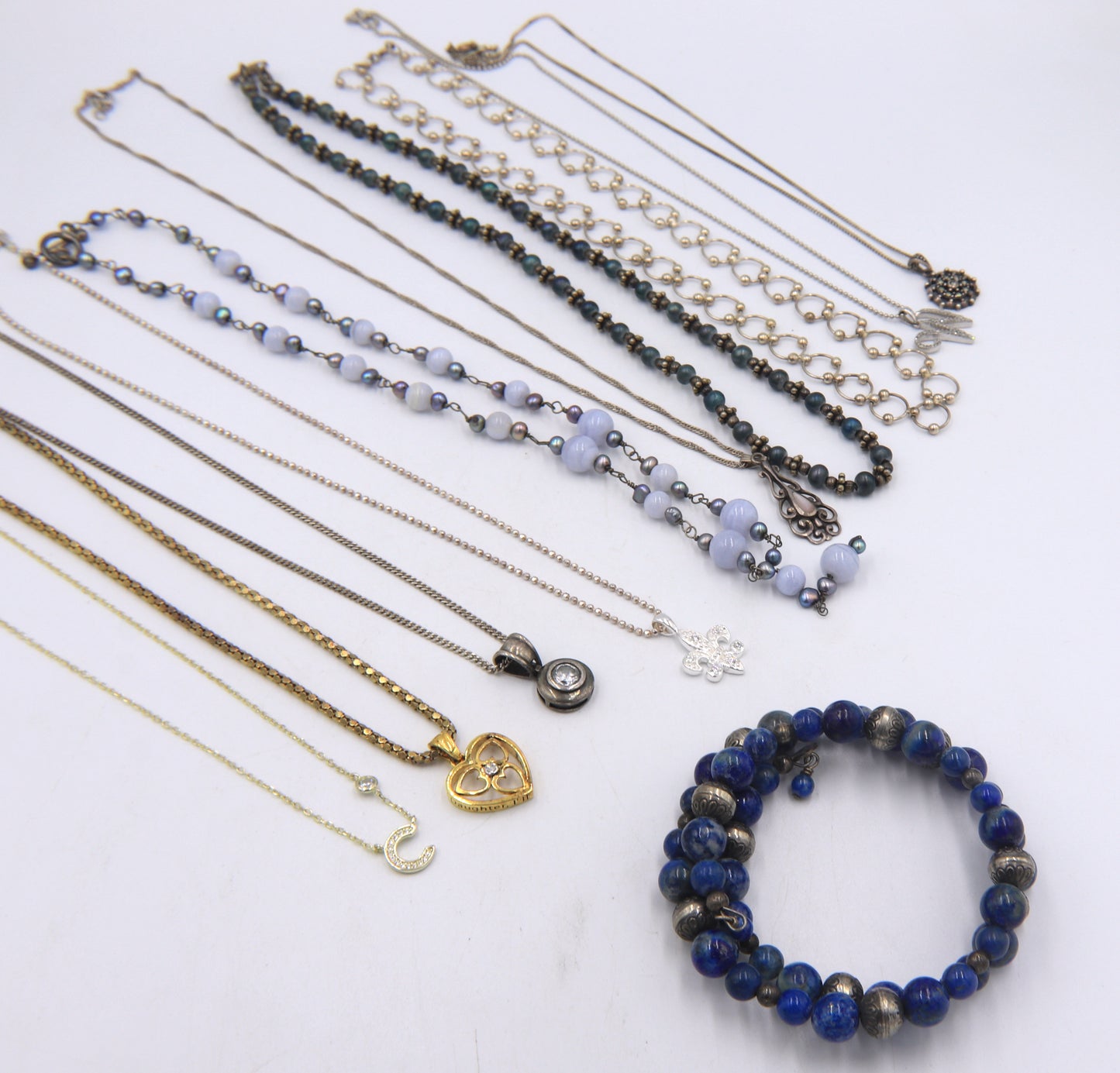 Group lot of vintage 925 sterling silver jewelry