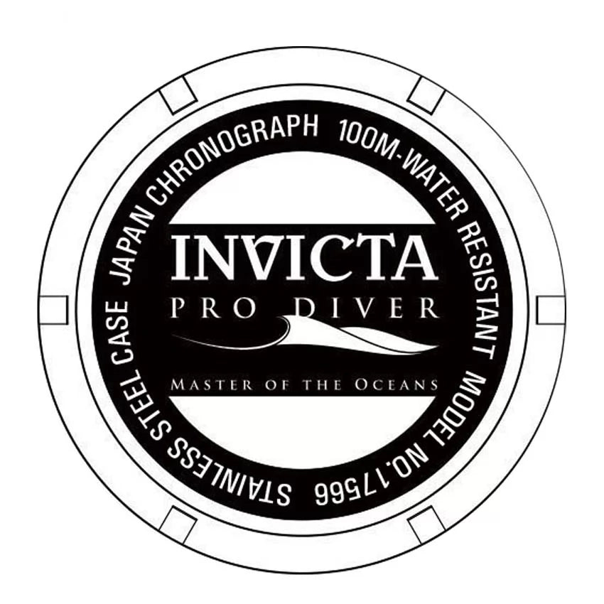 Invicta Women's Pro Diver Quartz 3 Hand Gold Dial Watch