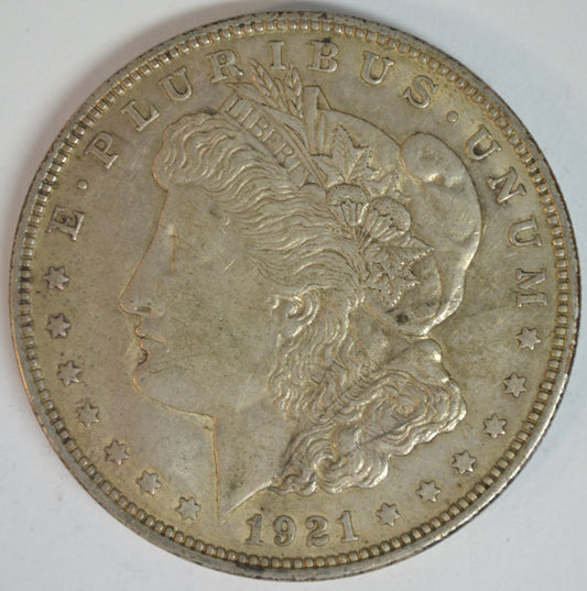 1921 Morgan Silver Dollar Philadelphia Mint Better Date Final Year Issue Circulated