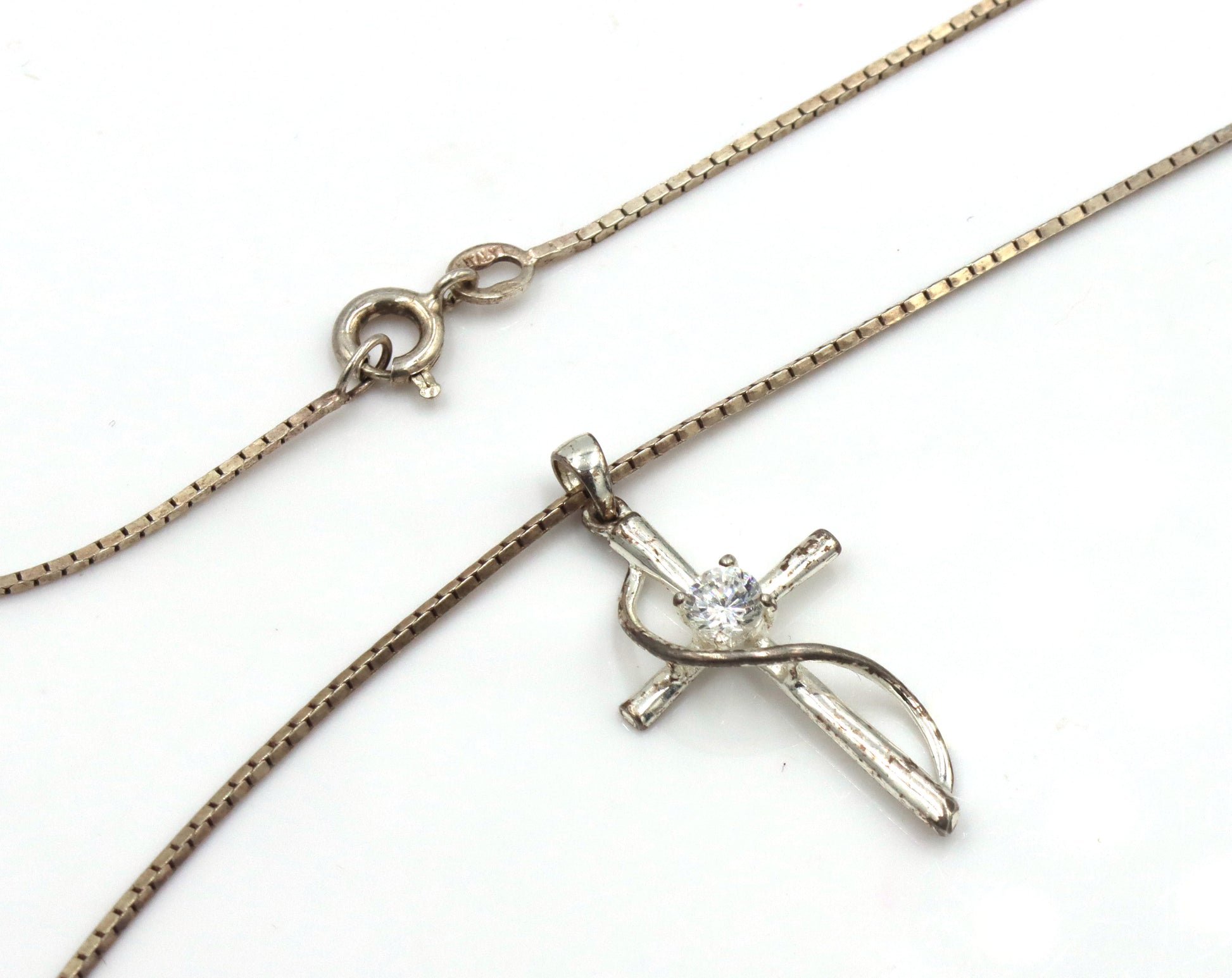 Vintage 925 sterling silver group lot of 7 necklaces
