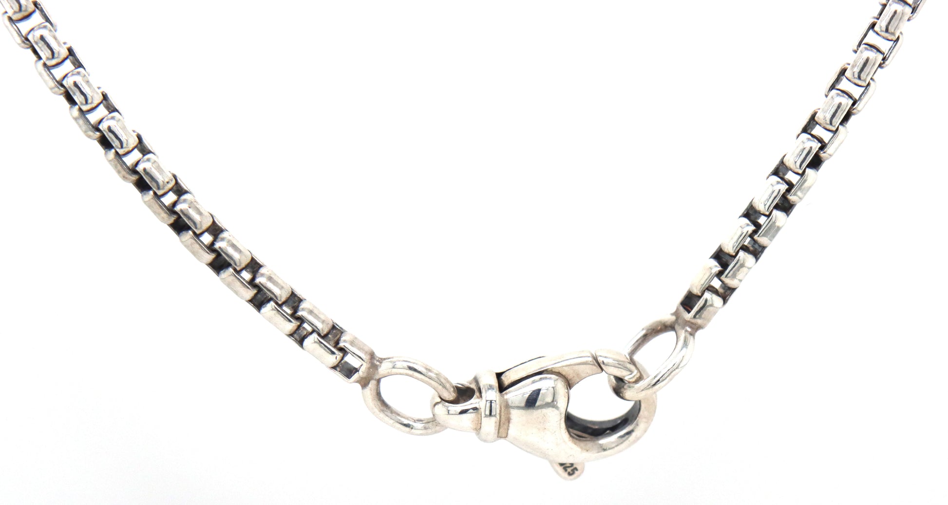 David Yurman box chain necklace in 925 sterling silver