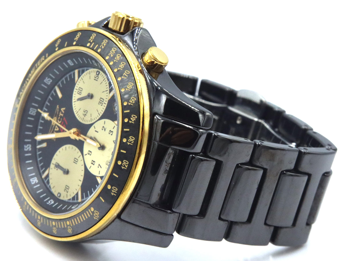 Invicta S1 Rally chronograph black dial watch