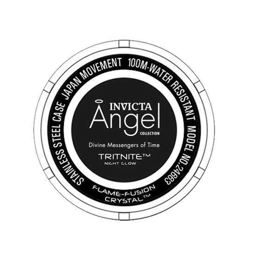 Invicta Women's Angel Quartz 3 Hand Pink Dial Watch