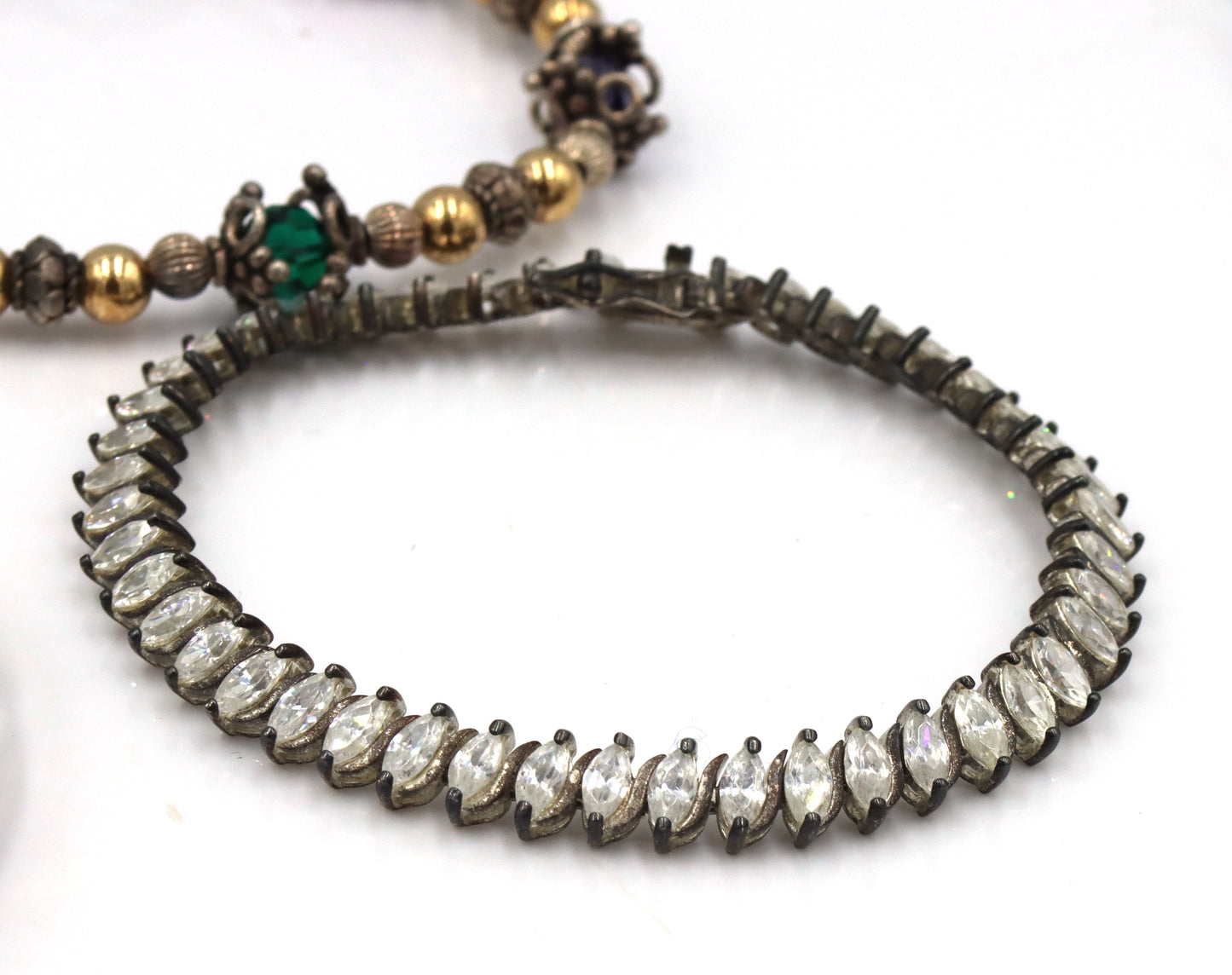 Vintage 925 sterling silver group lot of 8 bracelets
