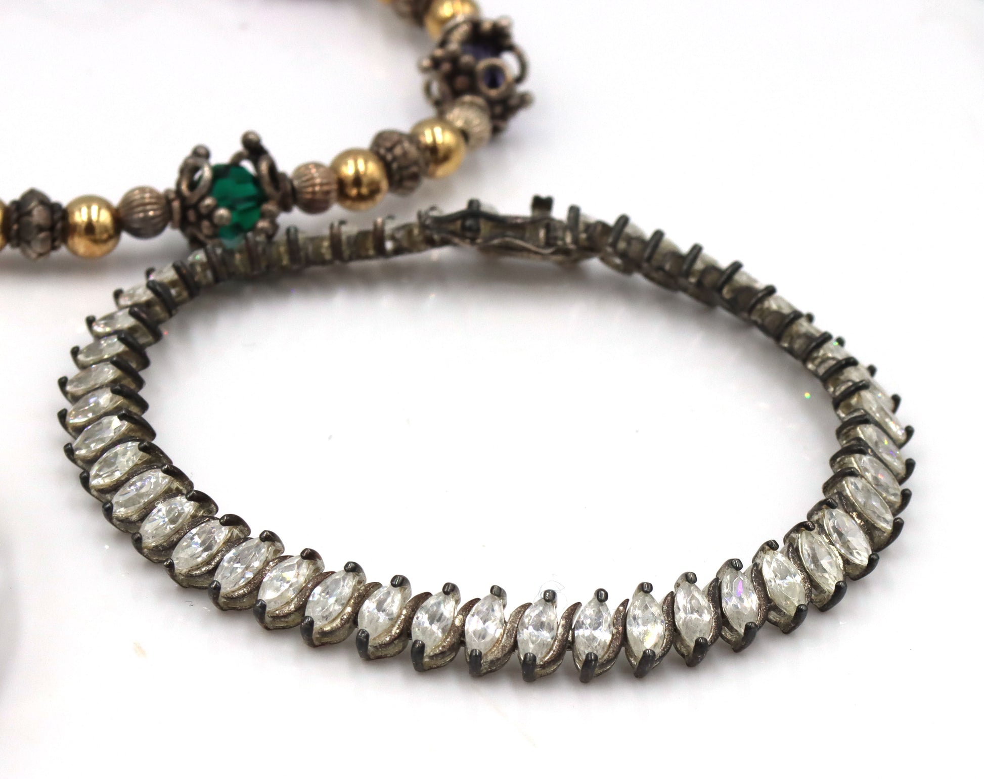 Vintage 925 sterling silver group lot of 8 bracelets