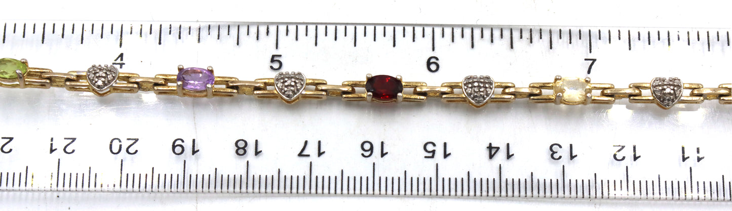 Group of 8 vintage 925 sterling silver bracelets