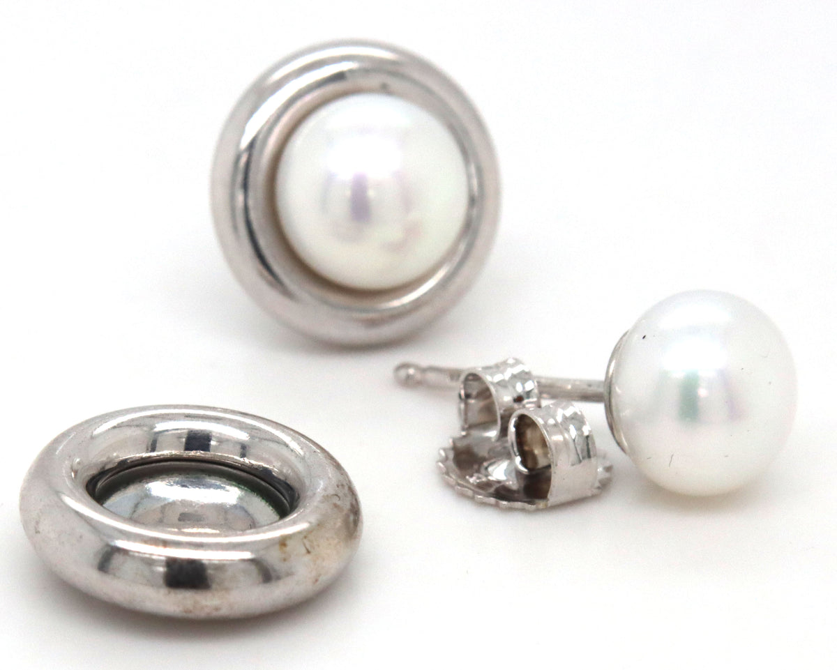 925 Sterling silver pearl stud earrings is silver halo jacket