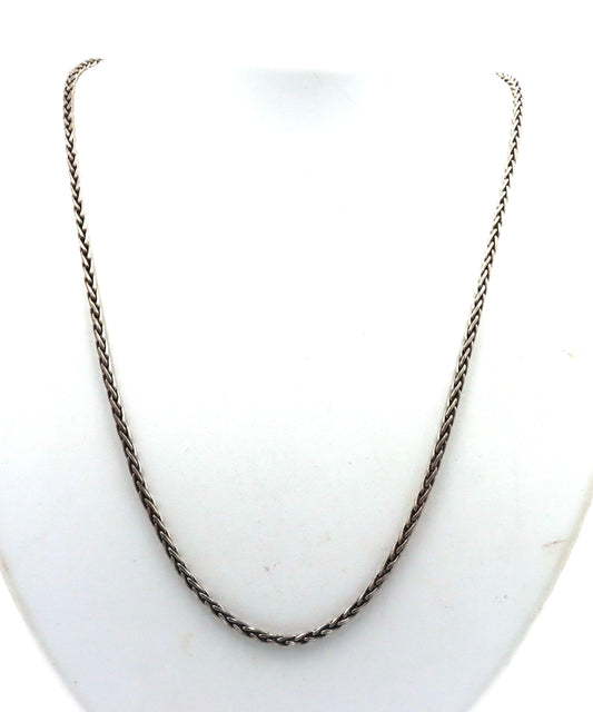 925 Sterling silver signed byzantine chain