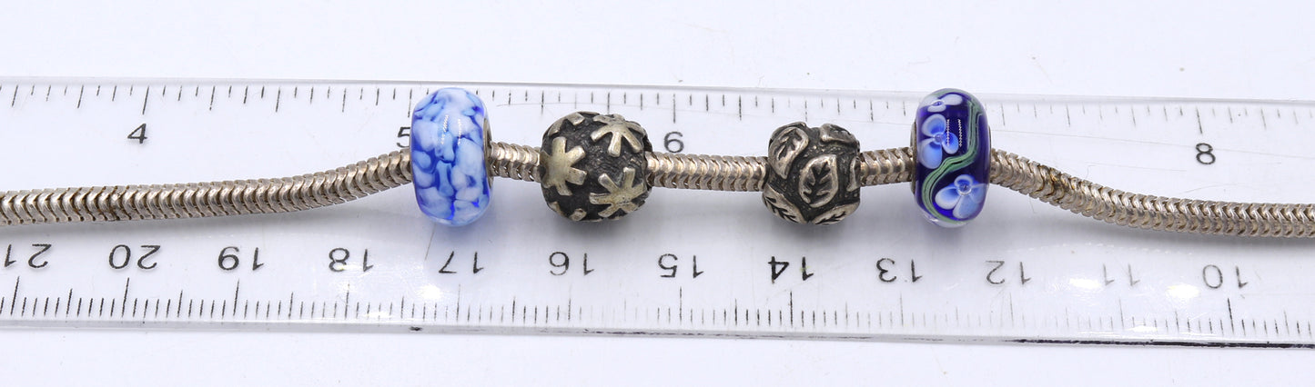 Group lot of 9 Vintage 925 sterling silver bracelets