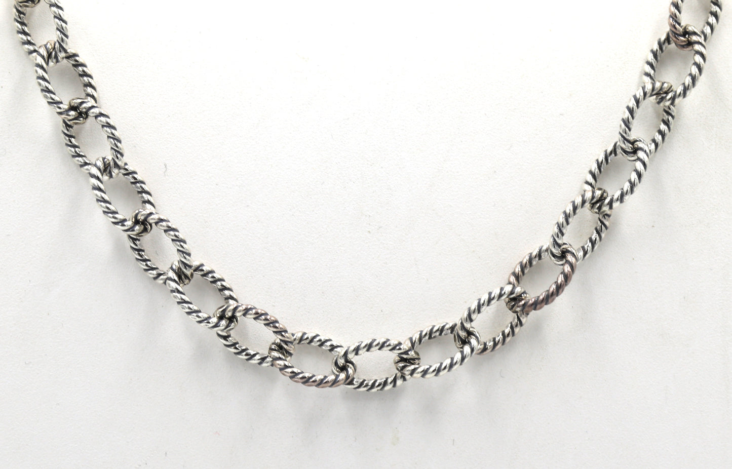 925 Sterling silver oval link chain necklace