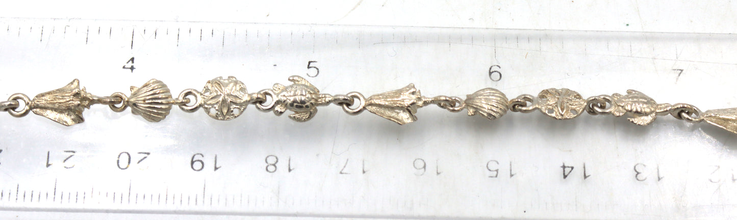 Group lot of 4 vintage 925 sterling silver bracelets