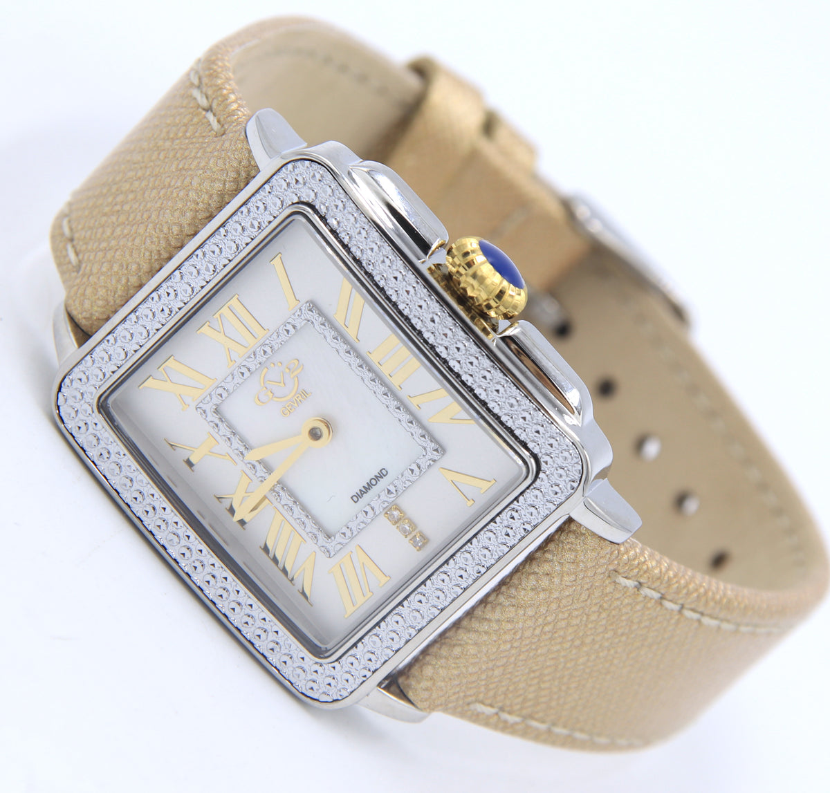 Gevril GV2 Padova Swiss Diamond 28.5mm Quartz Qatch Watch