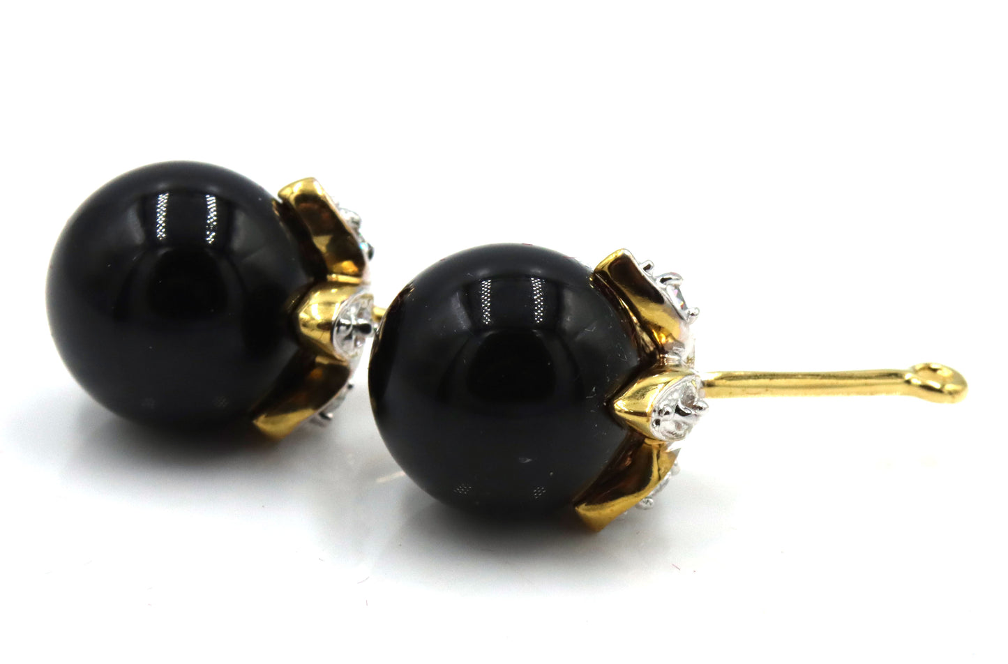 Camrose & Kross Jackie Kennedy gold tone pearl interchanging earrings